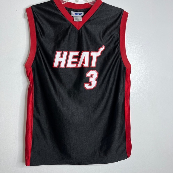 NBA Other - NBA Youth Dwayne Wade Miami Heat Jersey Black Vintage Size XL